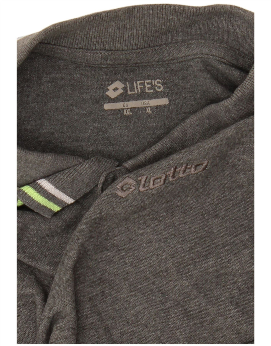 Męska koszulka polo XL LOTTO w kolorze szarym