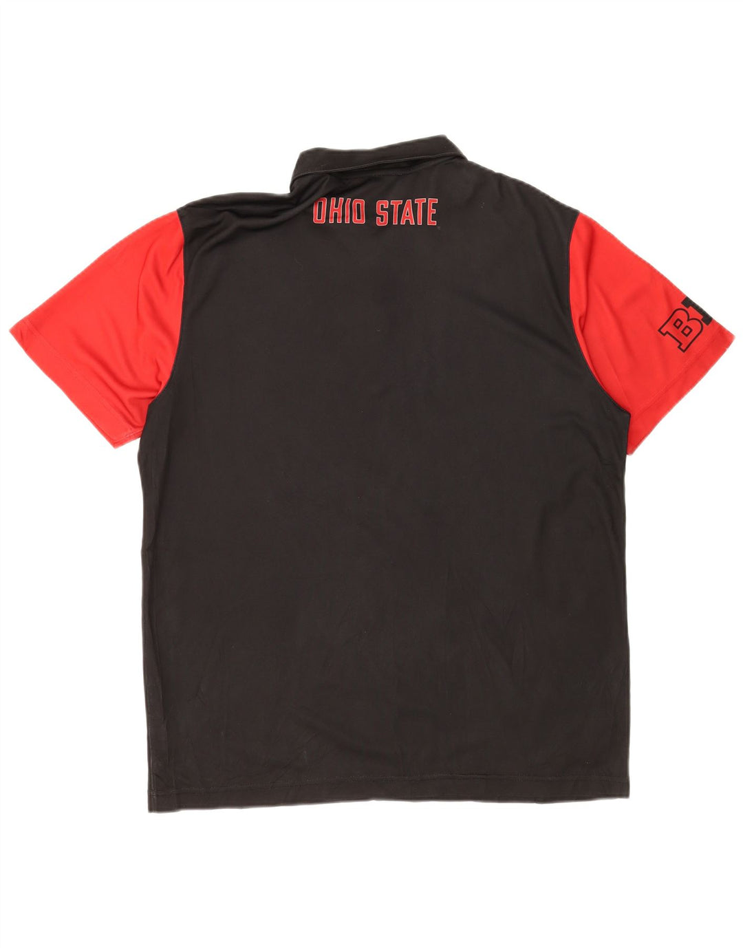 Męska koszulka polo Nike Ohio State Buckeyes z grafiką, duża, czarna, z blokami kolorów