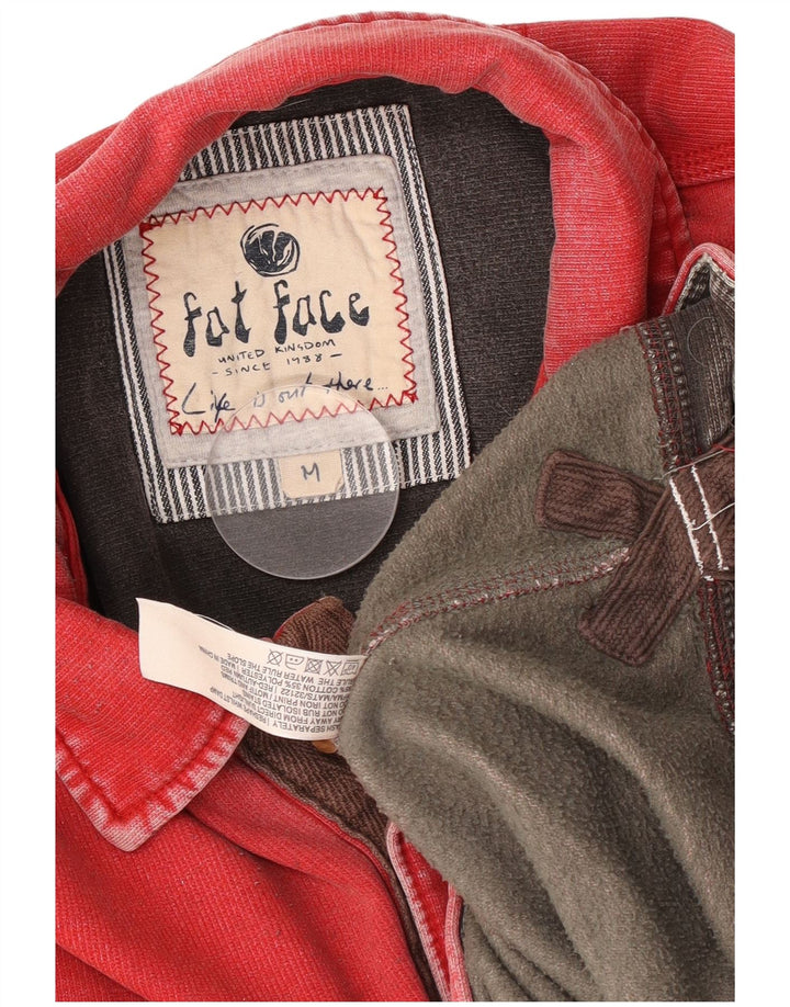 Męska bluza polo Fat Face Sweter średnio czerwony, bawełniany