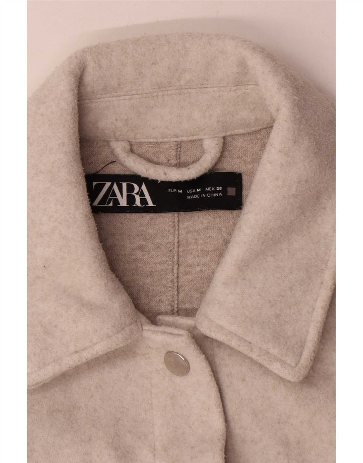 Kurtka damska Zara Shacket UK 14, średni beż, poliester