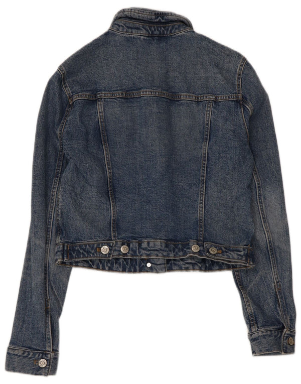 Damska kurtka jeansowa Zara Crop UK 10, mała niebieska
