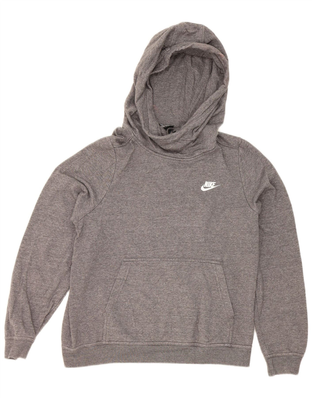 Damski sweter z kapturem Nike UK 14, średnioszary, bawełniany