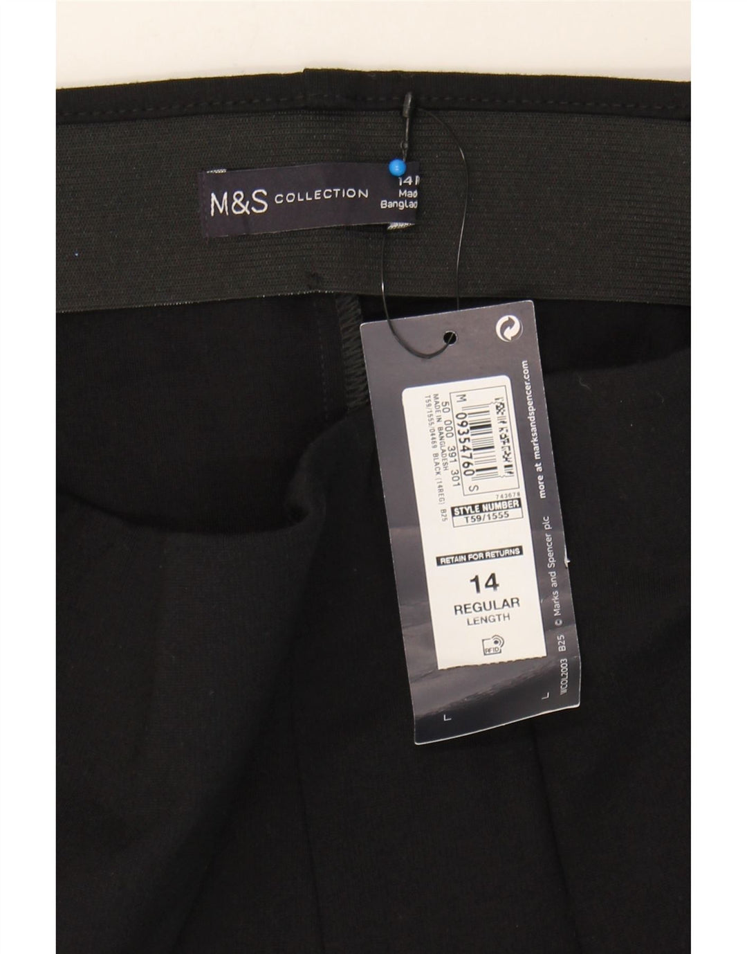 MARKS & SPENCER Womens Pencil Dress UK 14 Medium W30  Black Classic Vintage Marks & Spencer and Second-Hand Marks & Spencer from Messina Hembry 