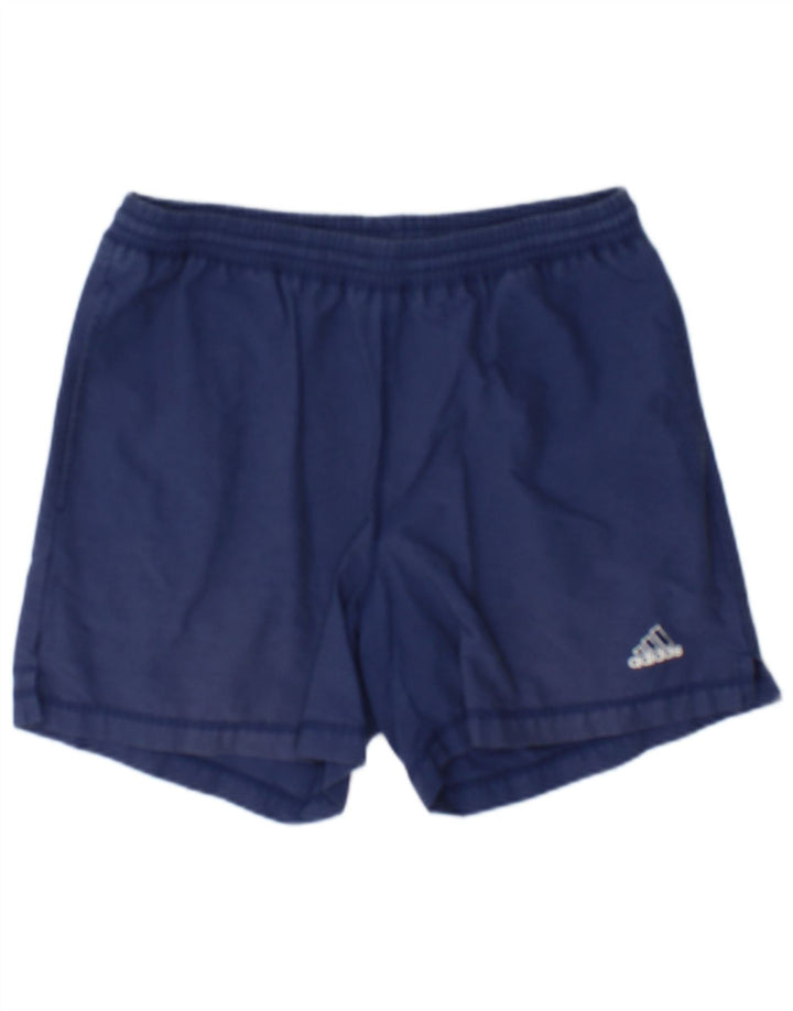 Męskie spodenki sportowe Adidas, średnie, granatowe, bawełniane