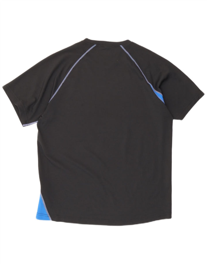 T-shirt męski New Balance Top, średni czarny, poliester z blokami kolorów