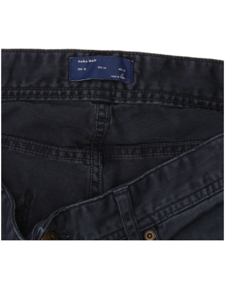 Jeansy męskie Zara Slim EU 42 Large W32 L30 Granatowe