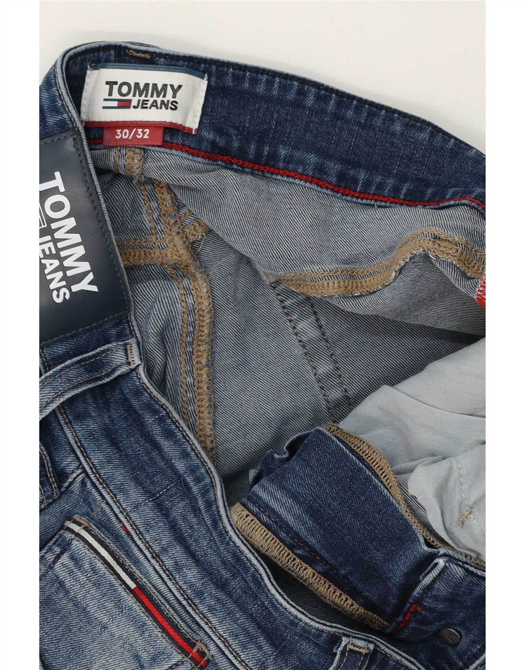 Męskie jeansy slim fit Tommy Hilfiger W30 L28 Niebieskie bawełniane
