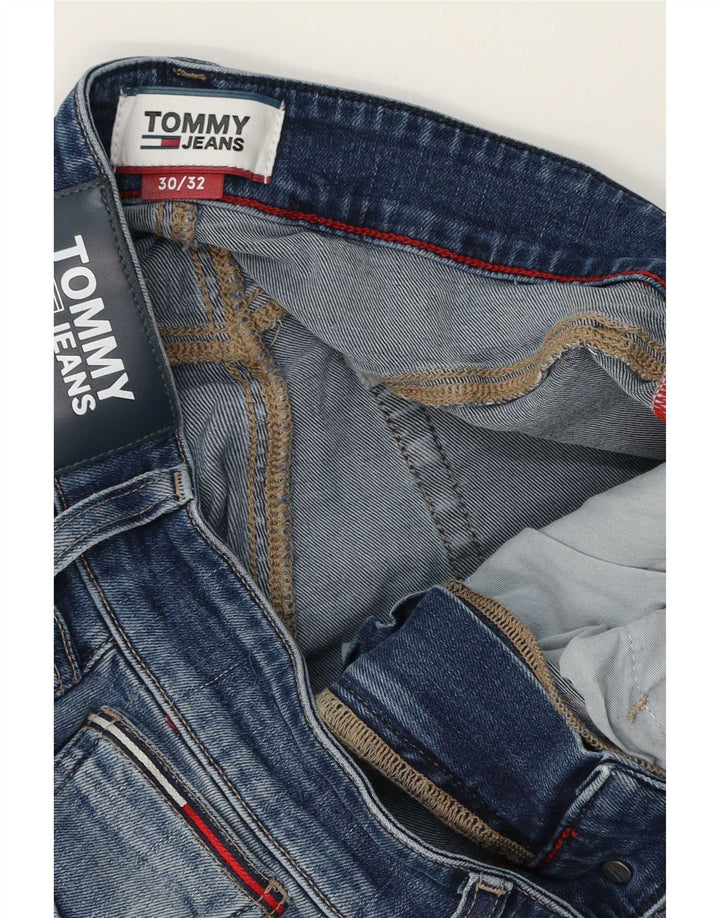Męskie jeansy slim fit Tommy Hilfiger W30 L28 Niebieskie bawełniane