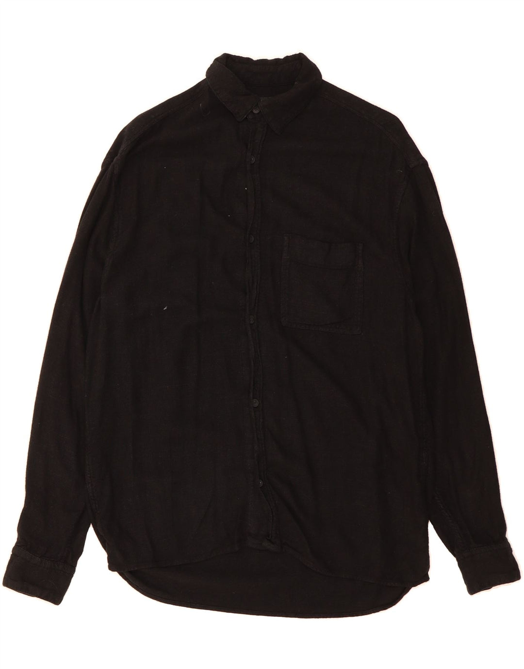 ZARA Mens Shirt Small Black Viscose Vintage Zara and Second-Hand Zara from Messina Hembry 