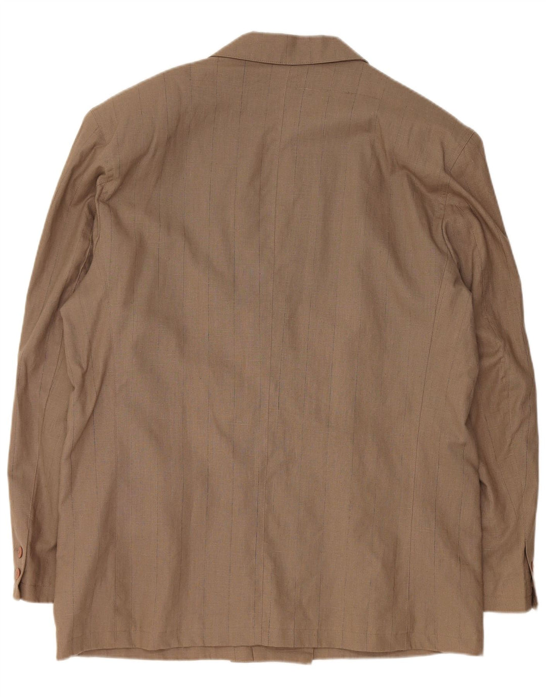 Męska marynarka dwurzędowa VINTAGE EU 56 3XL, brązowa lniana