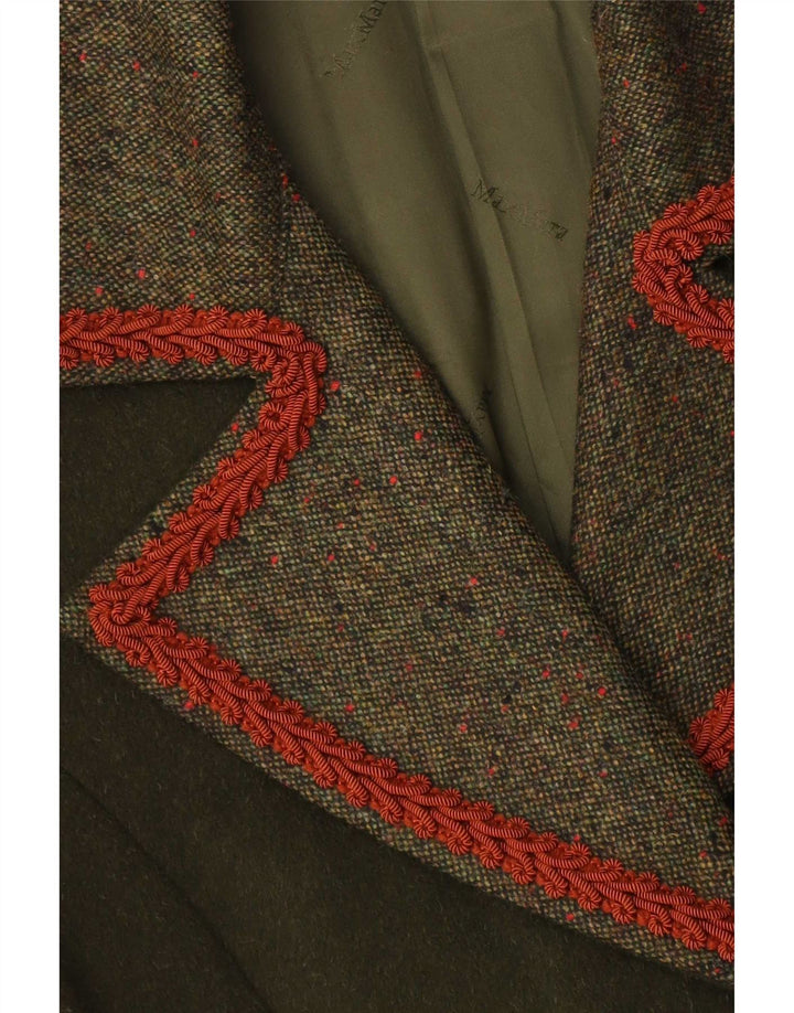 Płaszcz damski Vintage UK 14 Średni zielony klasyczny
