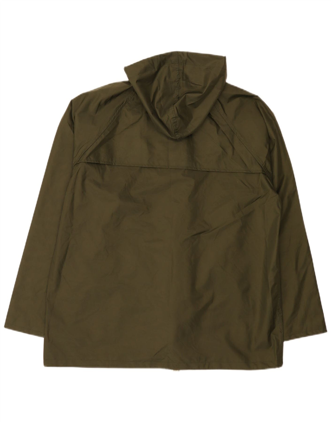 Męska kurtka przeciwdeszczowa z kapturem w stylu vintage IT 50, duży nylon w kolorze khaki