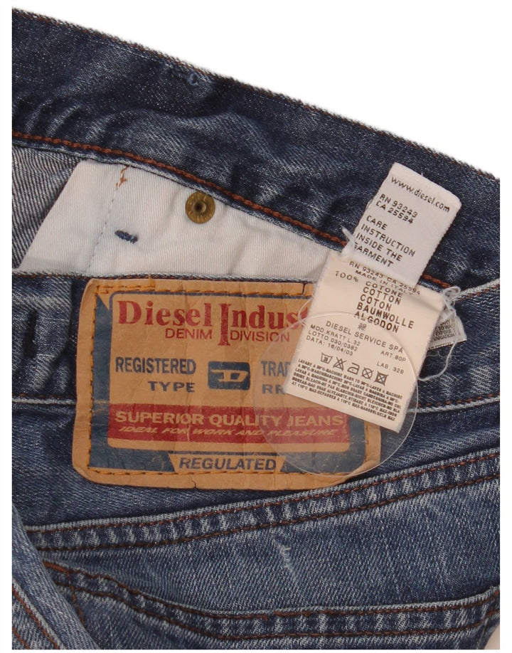 Męskie spodenki jeansowe Diesel W38 XL, niebieskie, bawełniane
