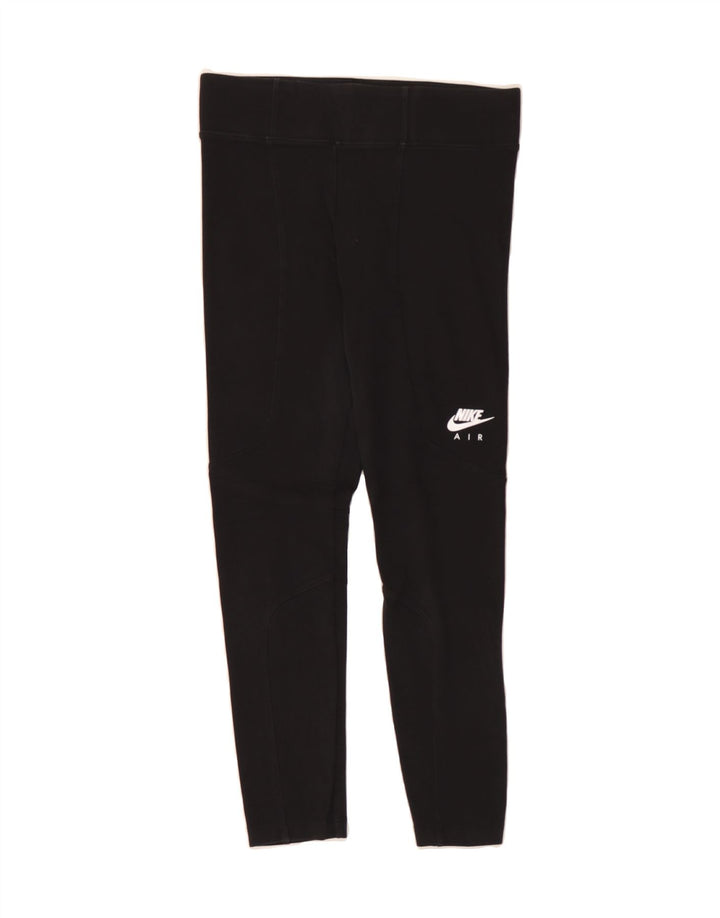 NIKE Womens Crop Leggings UK 10 Small  Black Vintage Nike and Second-Hand Nike from Messina Hembry 