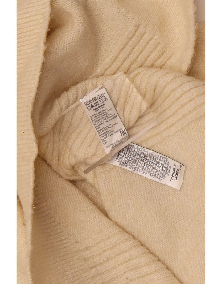 Marks & Spencer Męski sweter z golfem, średni beż, akryl