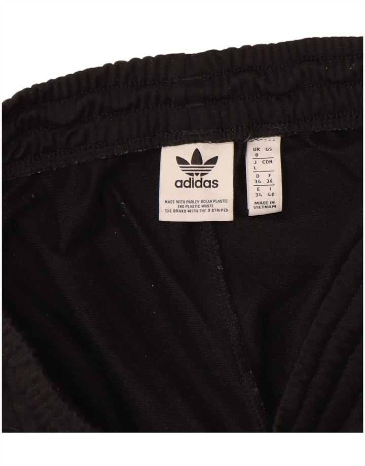 Damskie spodnie dresowe Adidas UK 8, małe, czarne, poliestrowe