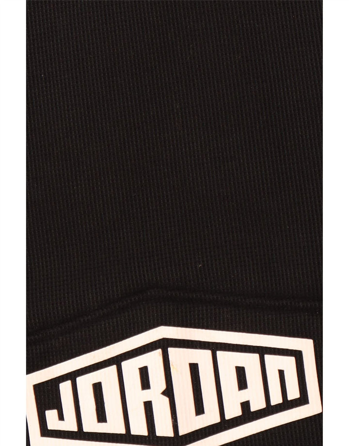 Męski sweter z kapturem i grafiką Jordan XL, czarny, poliestrowy