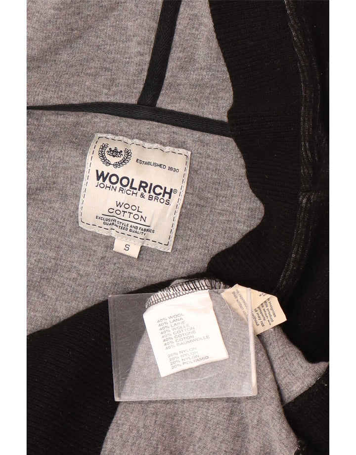 Damski sweter z kapturem Woolrich UK 10 Small Black Wełna