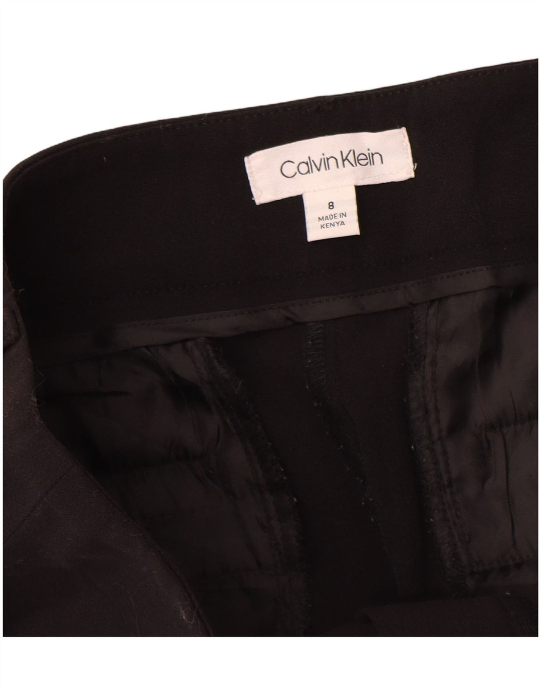Damskie spodnie typu casual Bootcut Calvin Klein US 8 Medium W28 L32 czarne