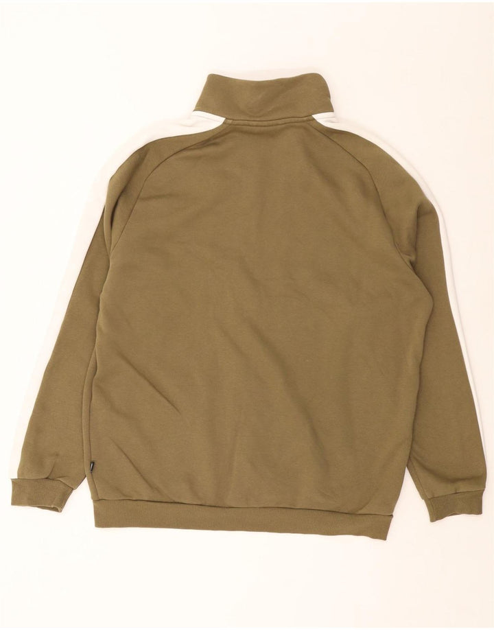 Męska kurtka dresowa PUMA, duża, bawełniana w kolorze khaki