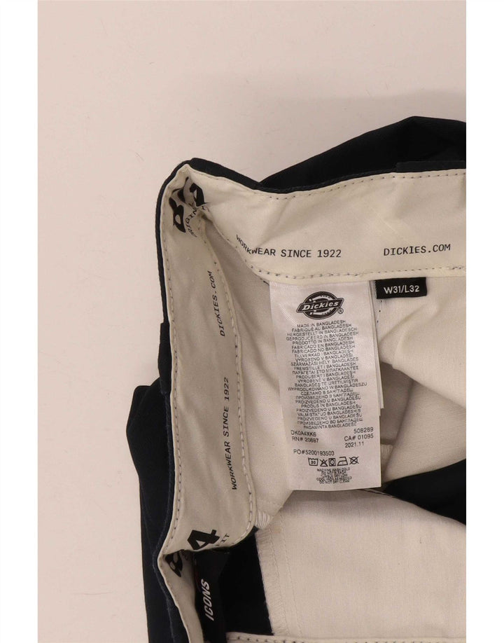Męskie proste spodnie chino Dickies W31 L32 granatowy poliester