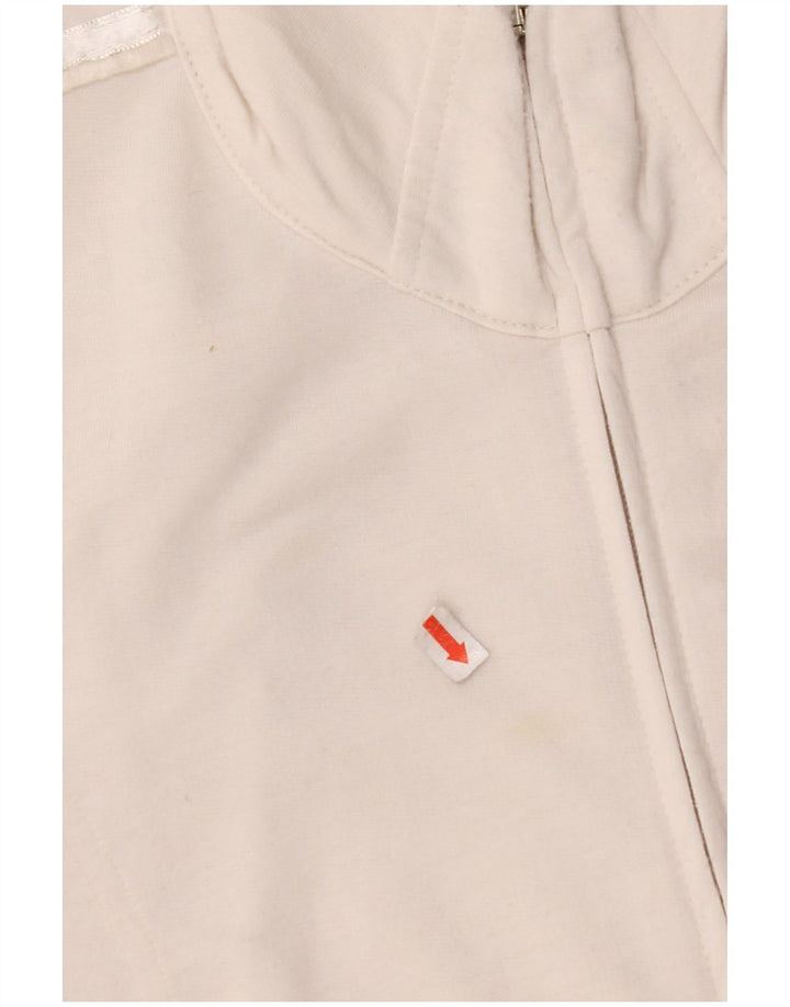 Damska kurtka dresowa CHAMPION Easy Fit UK 16, duża, biała, poliestrowa