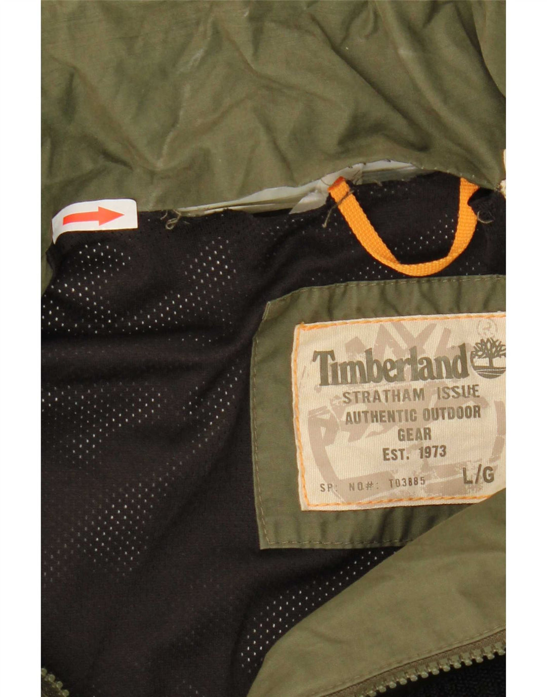 Męska kurtka z kapturem Timberland UK 40, duża bawełna khaki