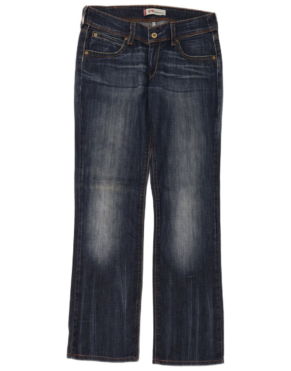 Damskie dżinsy Levi's 570 Straight W31 L31 Granatowa bawełna