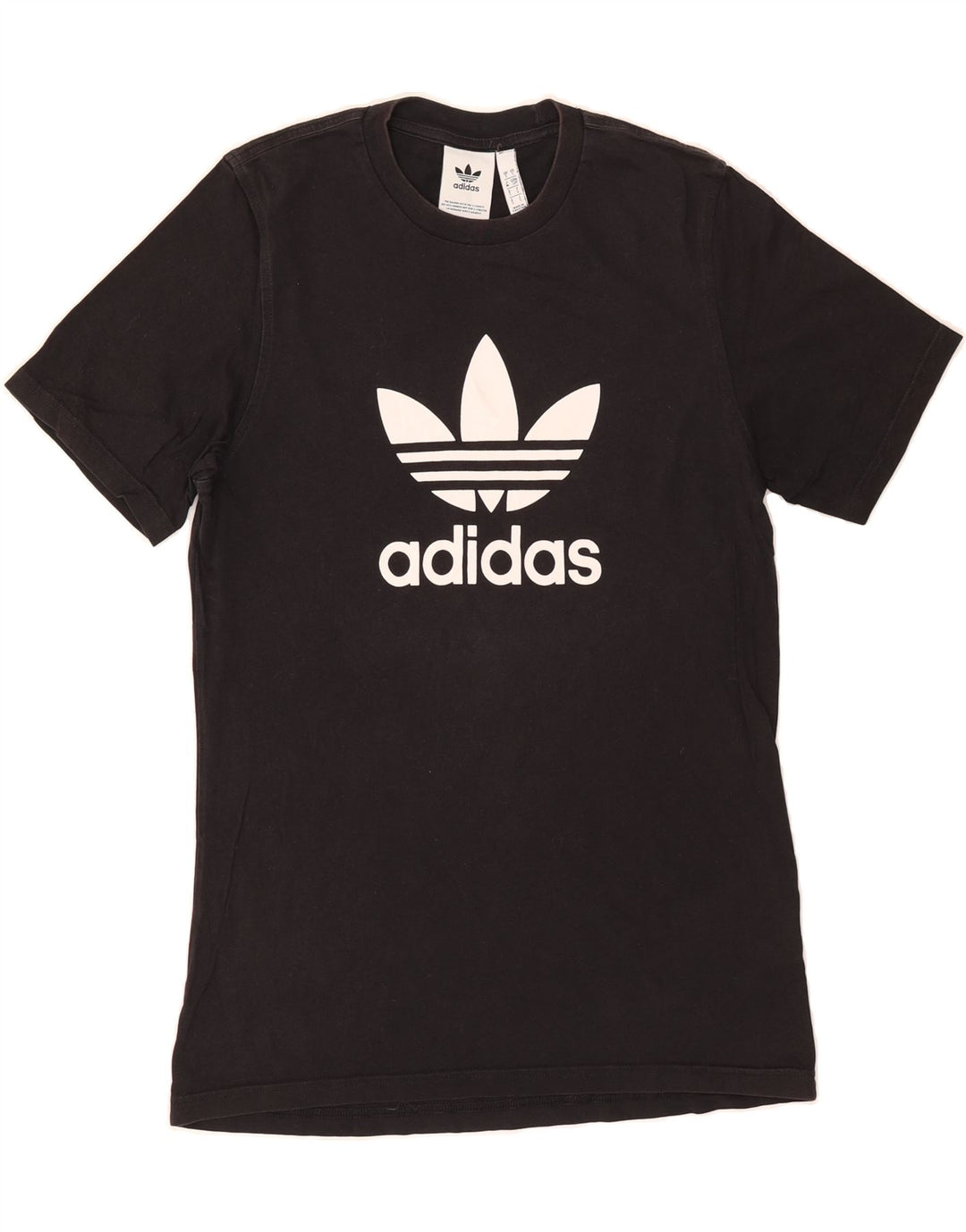 ADIDAS Mens Graphic T-Shirt Top Small Black Vintage Adidas and Second-Hand Adidas from Messina Hembry 