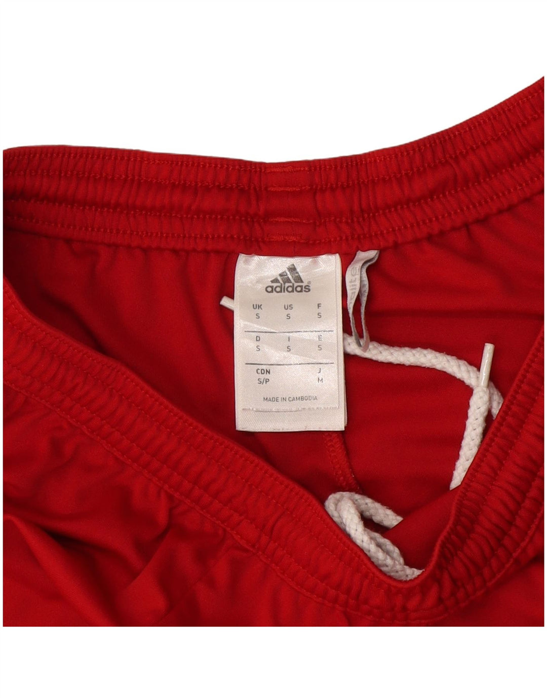 Męskie spodenki sportowe Adidas Climalite, mały, czerwony, kolorowy poliester