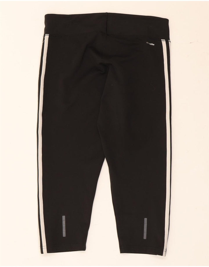 Damskie legginsy ADIDAS Climalite Capri UK 12/14, średni czarny poliester