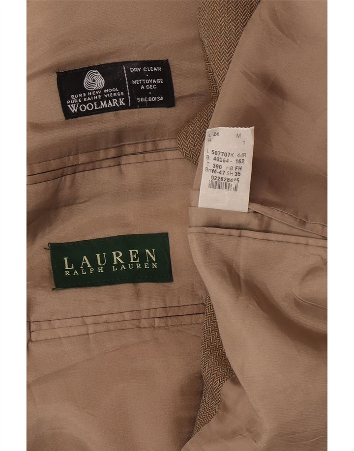 Ralph Lauren Męska marynarka zwykła UK 44 2XL Brązowa w jodełkę