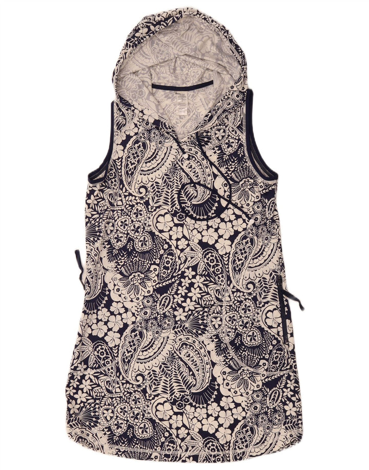 Damska bluzka bez rękawów Tommy Bahama Top UK 10, mała, granatowa, nylonowa