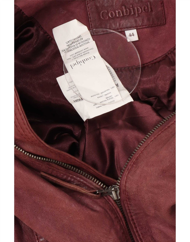 Conbipel Kurtka skórzana damska IT 44 Medium Burgundy