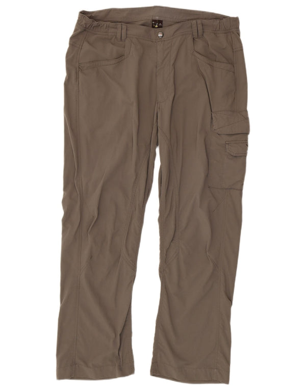 SALEWA Męskie proste spodnie cargo EU 54 2XL W42 L29 Szare