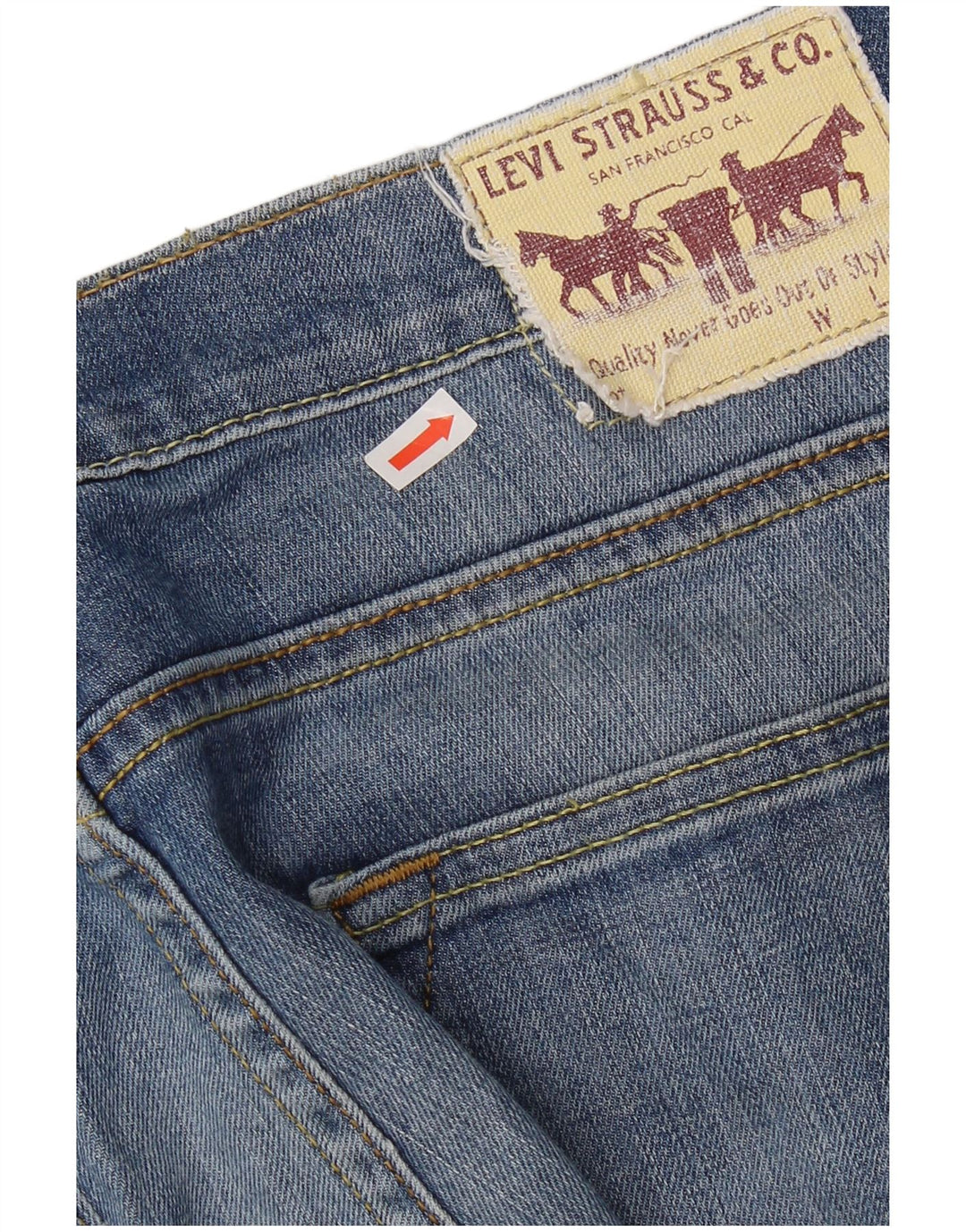Męskie jeansy Levi's 511 Slim W38 L34 Niebieska bawełna