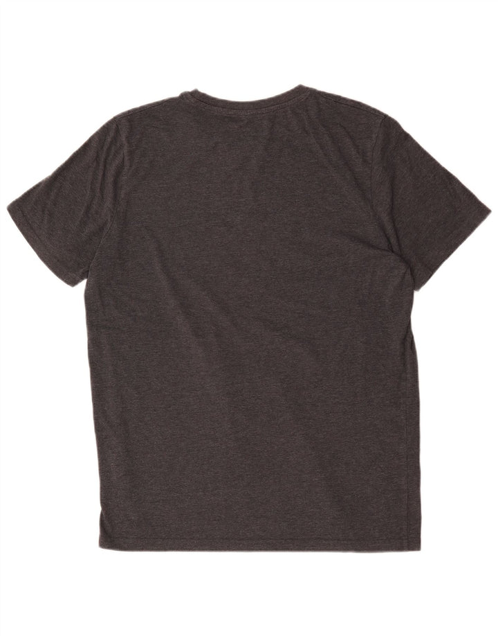 Męska koszulka z grafiką Jack & Jones, góra XL, szara bawełna