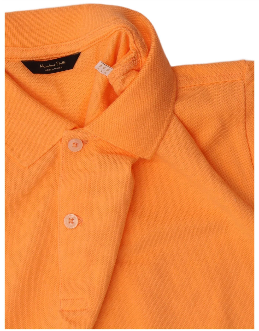 Męska koszulka polo Massimo Dutti, średnia, pomarańczowa, bawełniana