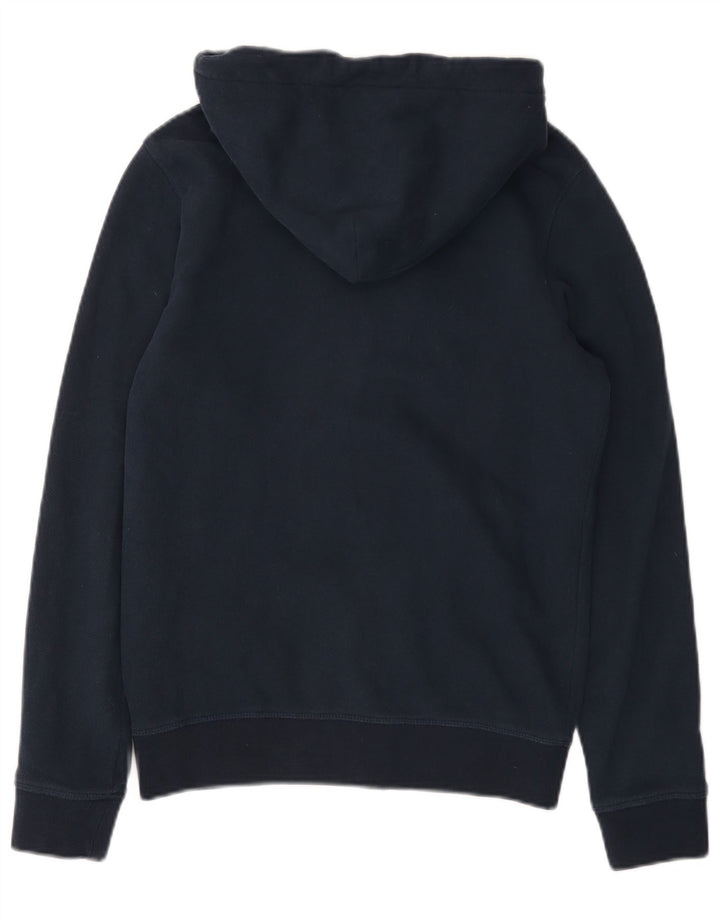 Męski sweter z kapturem i zamkiem błyskawicznym GANT, mały, granatowy, bawełniany