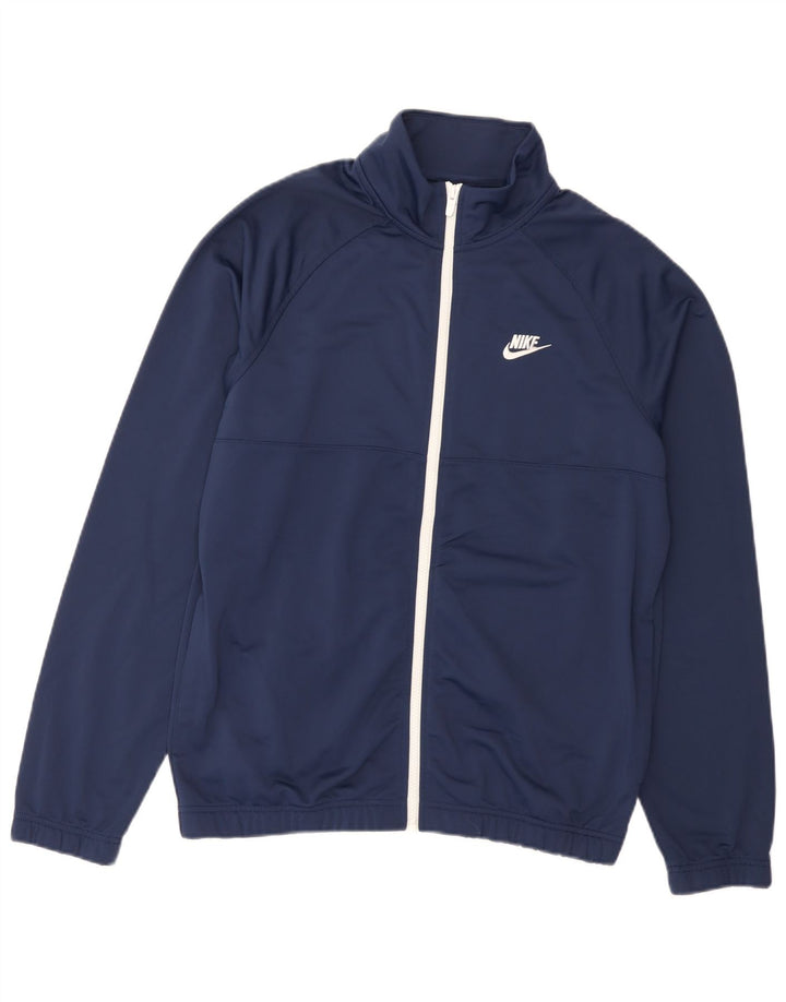 Kurtka męska dresowa Nike, średni granatowy poliester