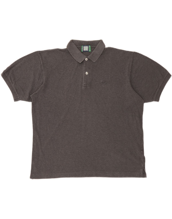 Męska koszulka polo Sergio Tacchini, duża, szara, bawełniana