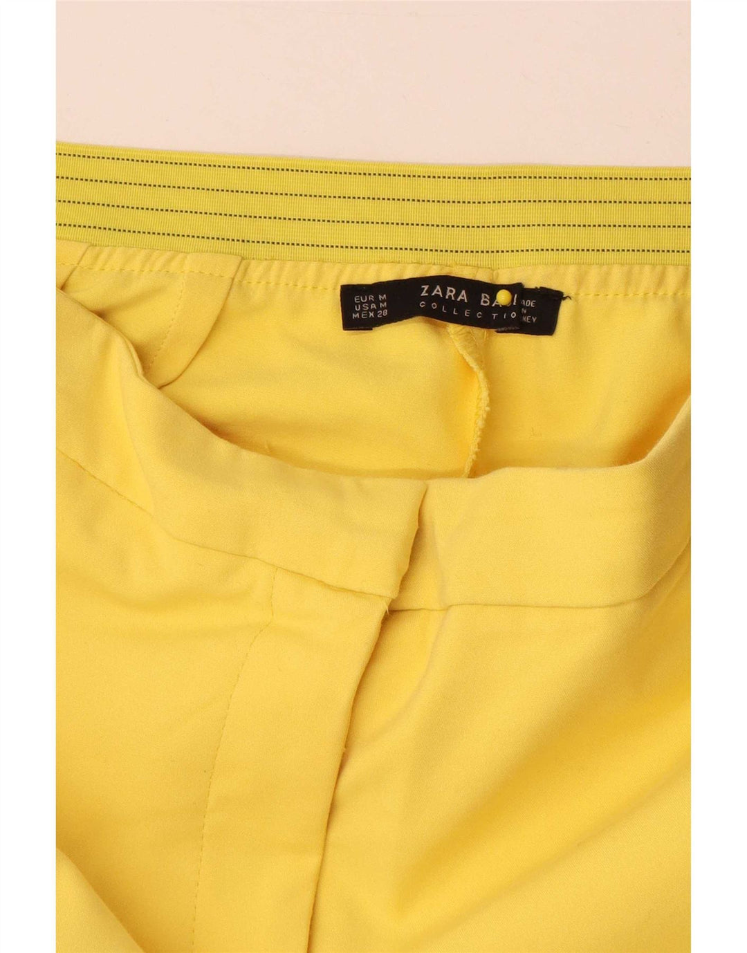 Damskie spodnie garniturowe Zara, średnie W28 L29, żółte