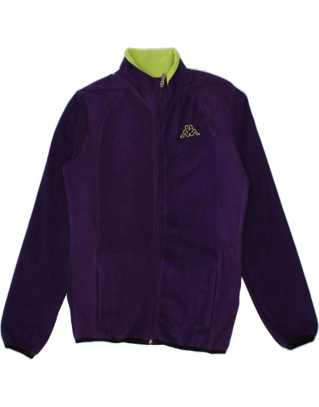 KAPPA Womens Tracksuit Top Jacket UK 14 Large Purple Polyester Vintage Kappa and Second-Hand Kappa from Messina Hembry 
