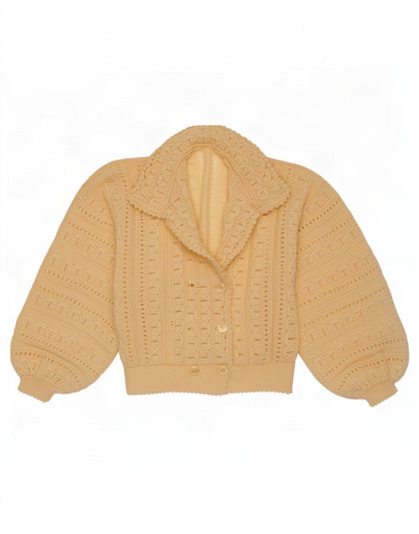 Sweter damski w stylu vintage, UK 14, średni, w kolorze złamanej bieli