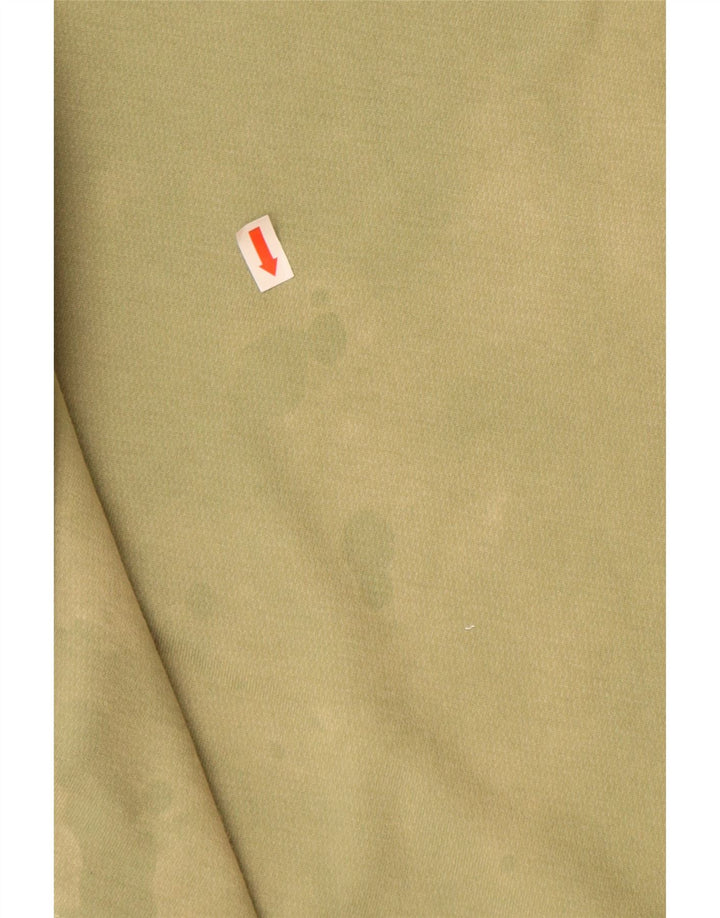 Męski T-shirt ADIDAS o luźnym kroju, mały, zielony, bawełniany