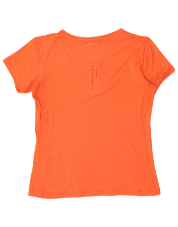Damska koszulka Nike Dri Fit Graphic Top UK 14, duża, pomarańczowa
