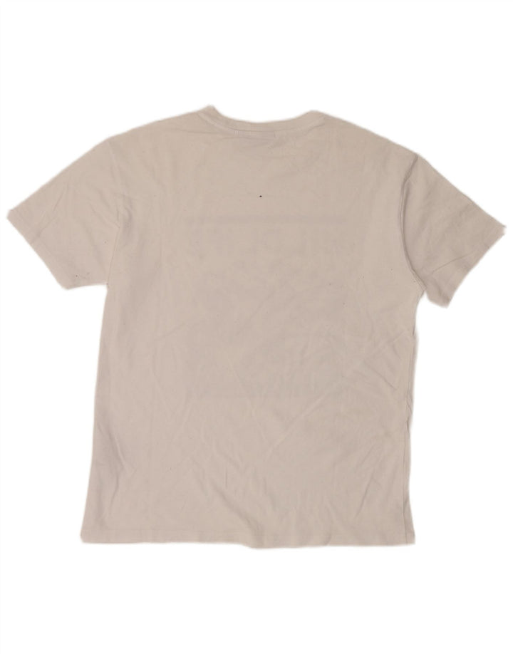 Męski T-shirt z grafiką Napapijri, mały, biały