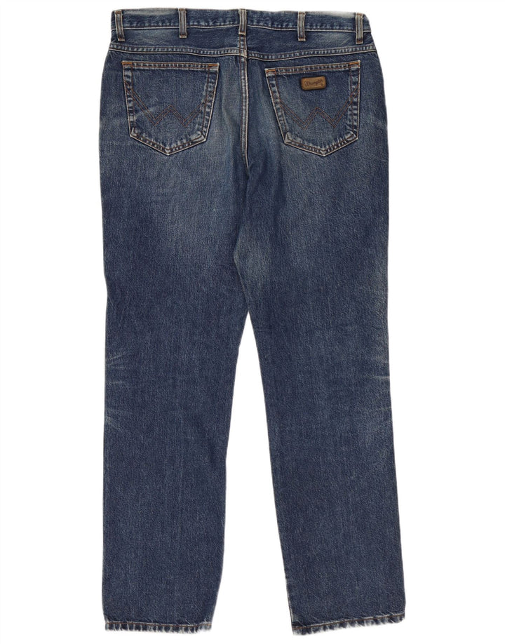 Męskie jeansy Wrangler Texas Straight W38 L34 Niebieskie, bawełniane