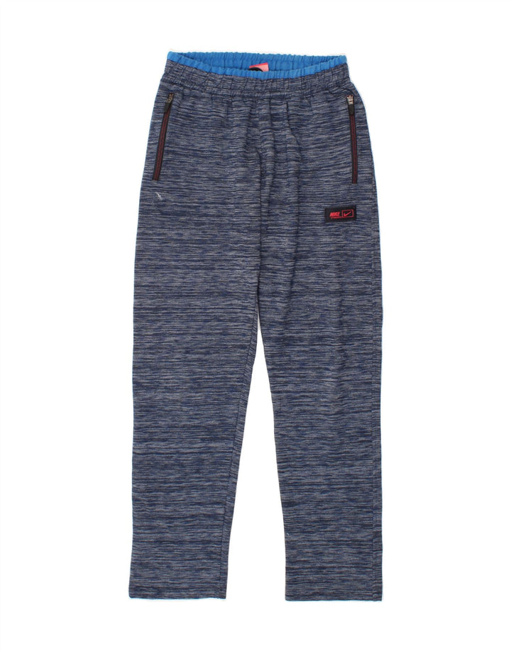 NIKE Mens Tracksuit Trousers Small Navy Blue Flecked Polyester Vintage Nike and Second-Hand Nike from Messina Hembry 