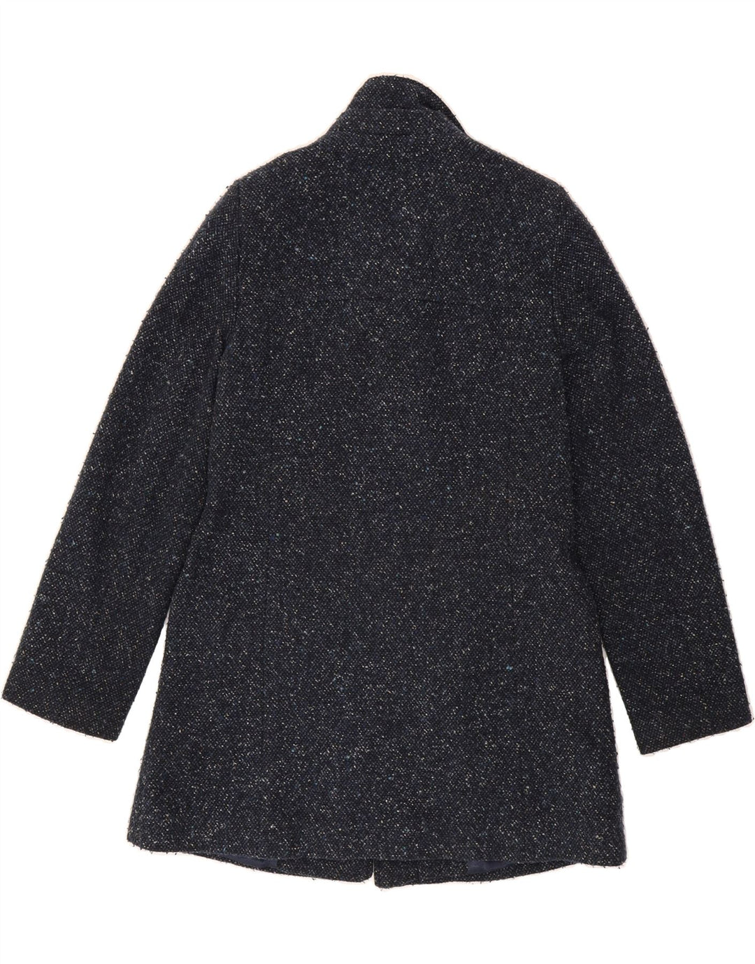 LAURA ASHLEY Womens Duffle Coat UK 8 Small Navy Blue Flecked Wool Vintage Laura Ashley and Second-Hand Laura Ashley from Messina Hembry 